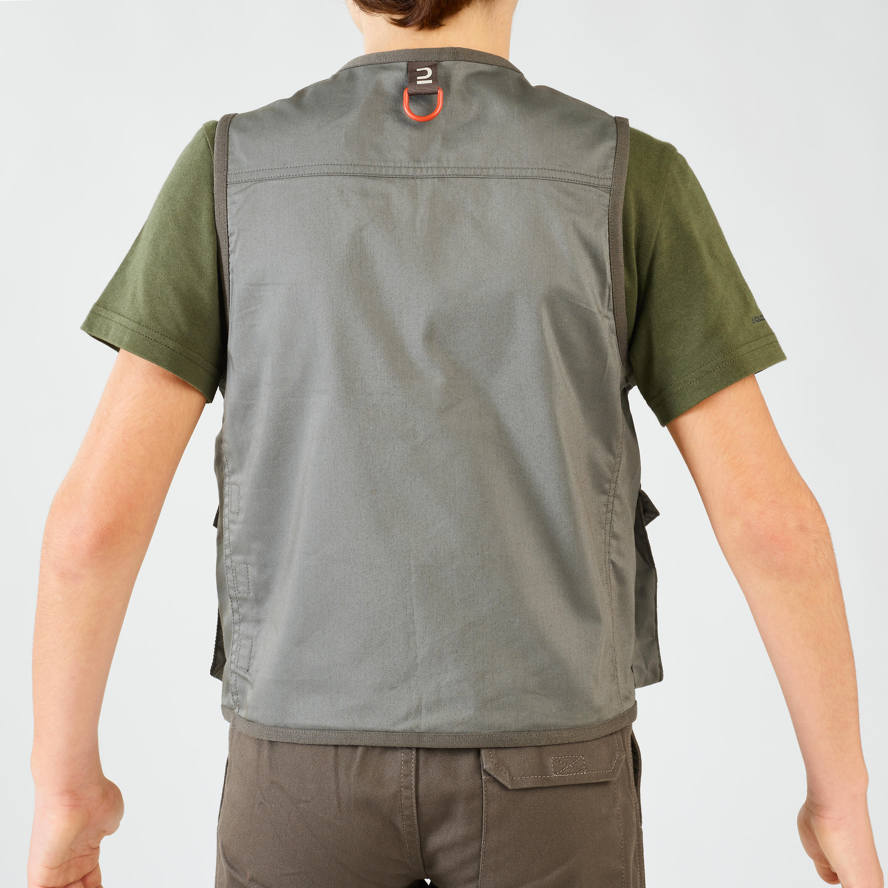 Fishing vest 500 Wading gray CAPERLAN, carbon gray/putty