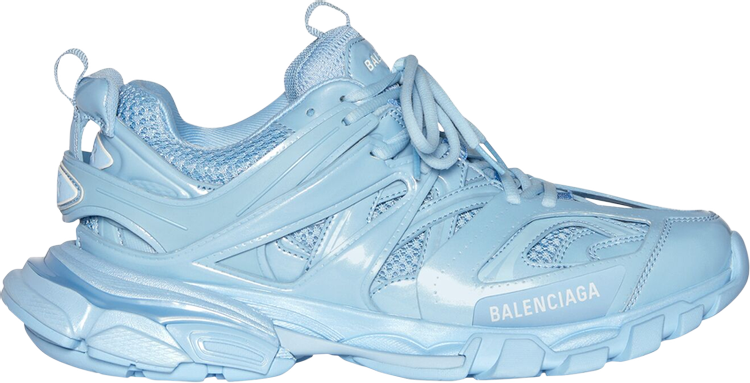 حذاء رياضي Balenciaga Track باللون الأزرق الفاتح المعدني