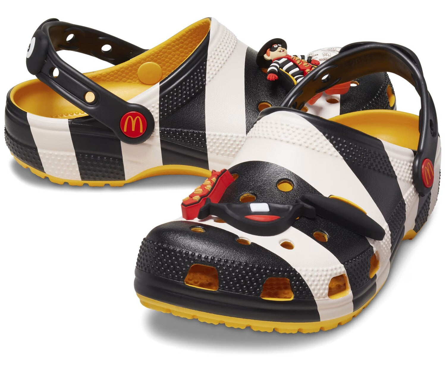 Crocs Classic x McDonald's Clogs - Hamburglar, Black/White