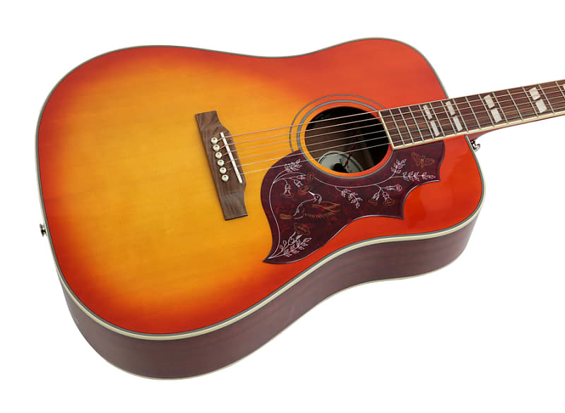 جيتار كهربائي صوتي باهت من Epiphone Hummingbird Studio من شركة Cherry Burst