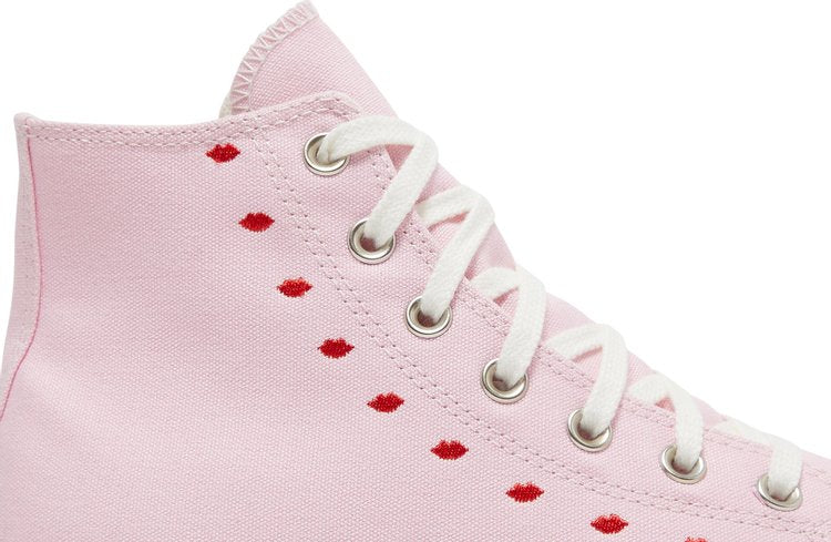 Converse Wmns Chuck Taylor All Star High Embroidered Hearts - Cherry Blossom, Pink