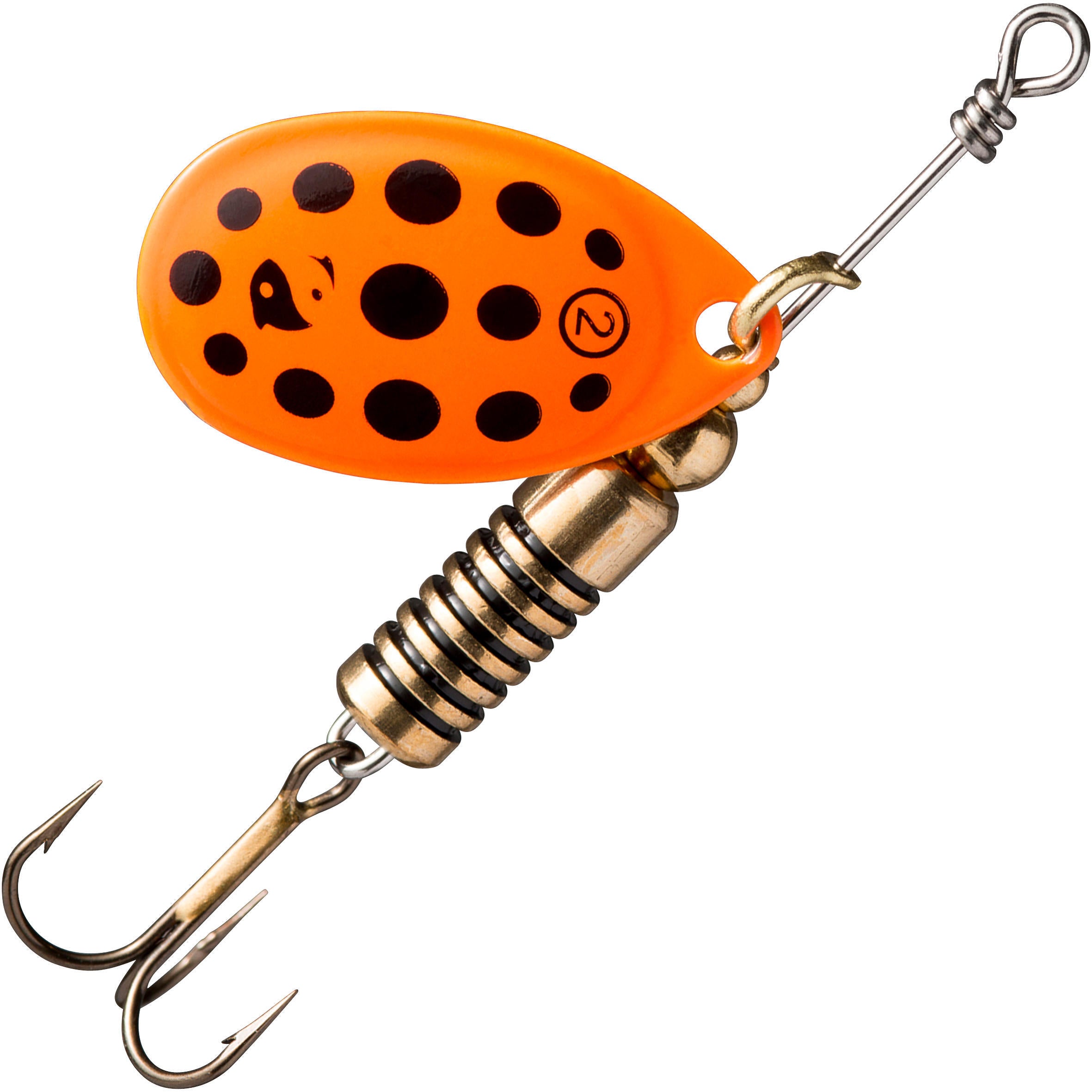 Weta Spinner + #2 Orange/Black Dots Predator Catching CAPERLAN orange/black