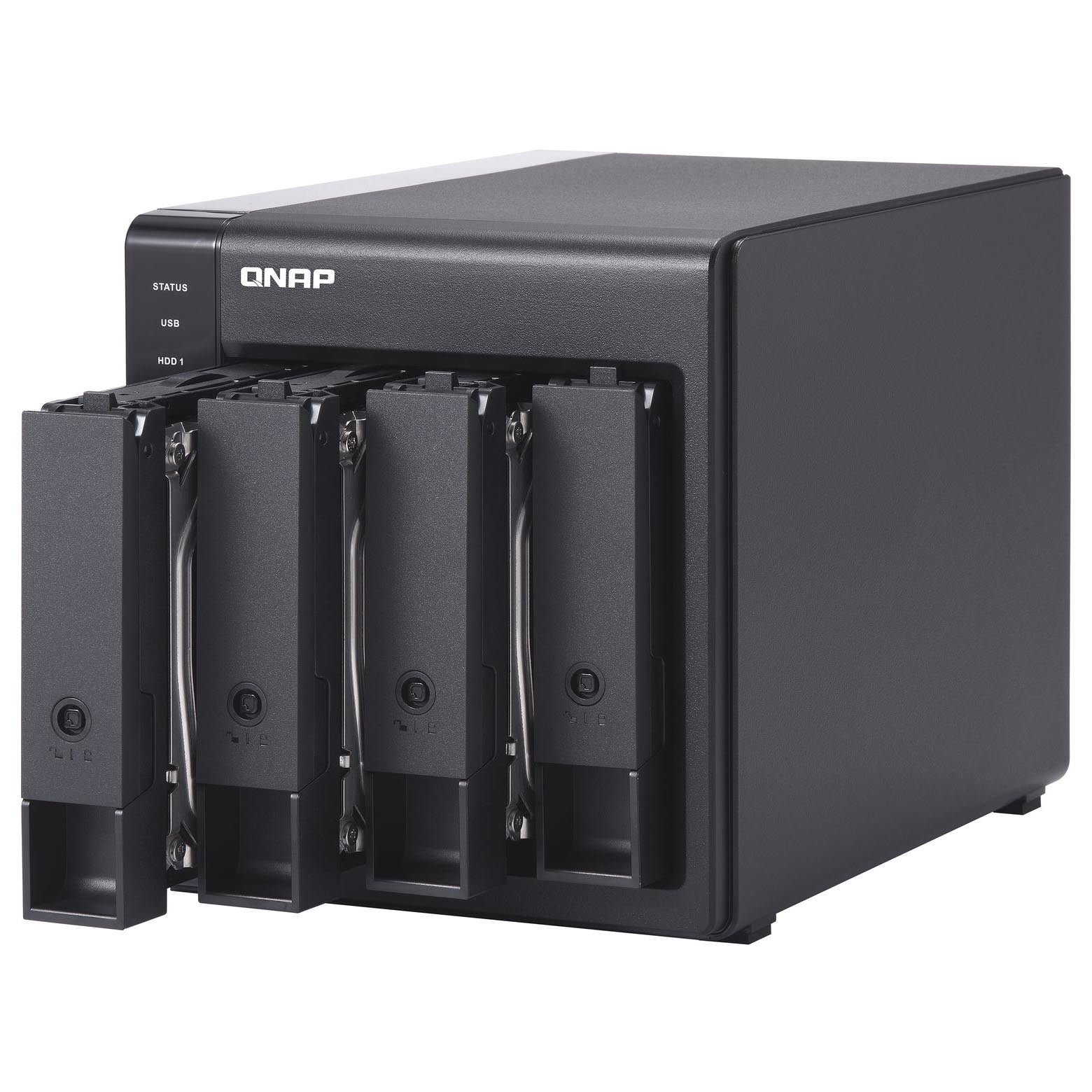 Network storage QNAP TR-004 Raid, 4 bays, without disks, black