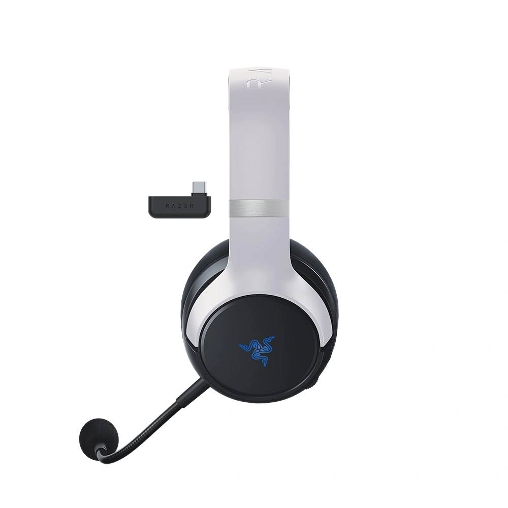 Wireless gaming headset Razer Kaira Pro for PS5, PC, Mobile, HyperSense, black/white