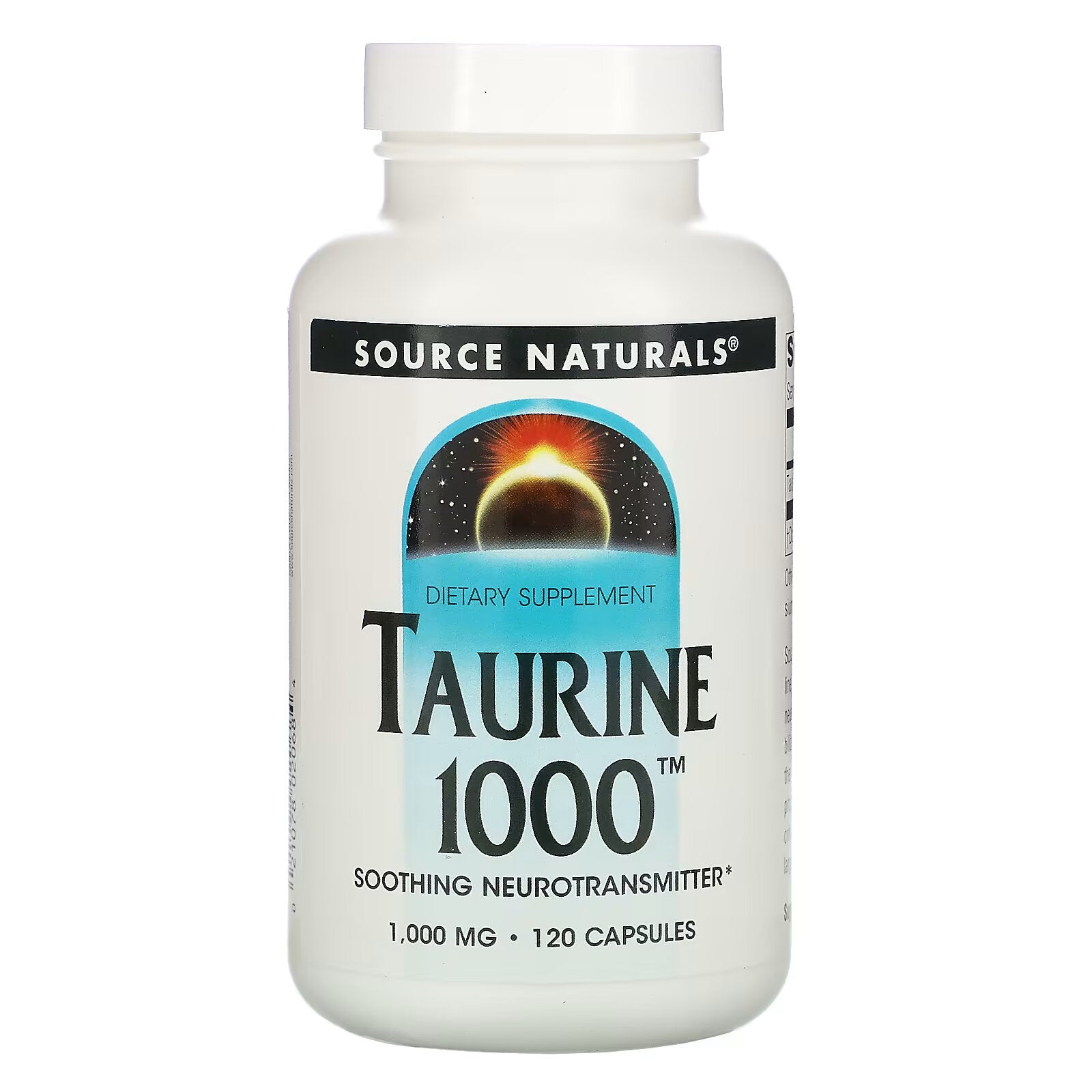 Source Naturals، تورين، 1000 مجم، 120 كبسولة