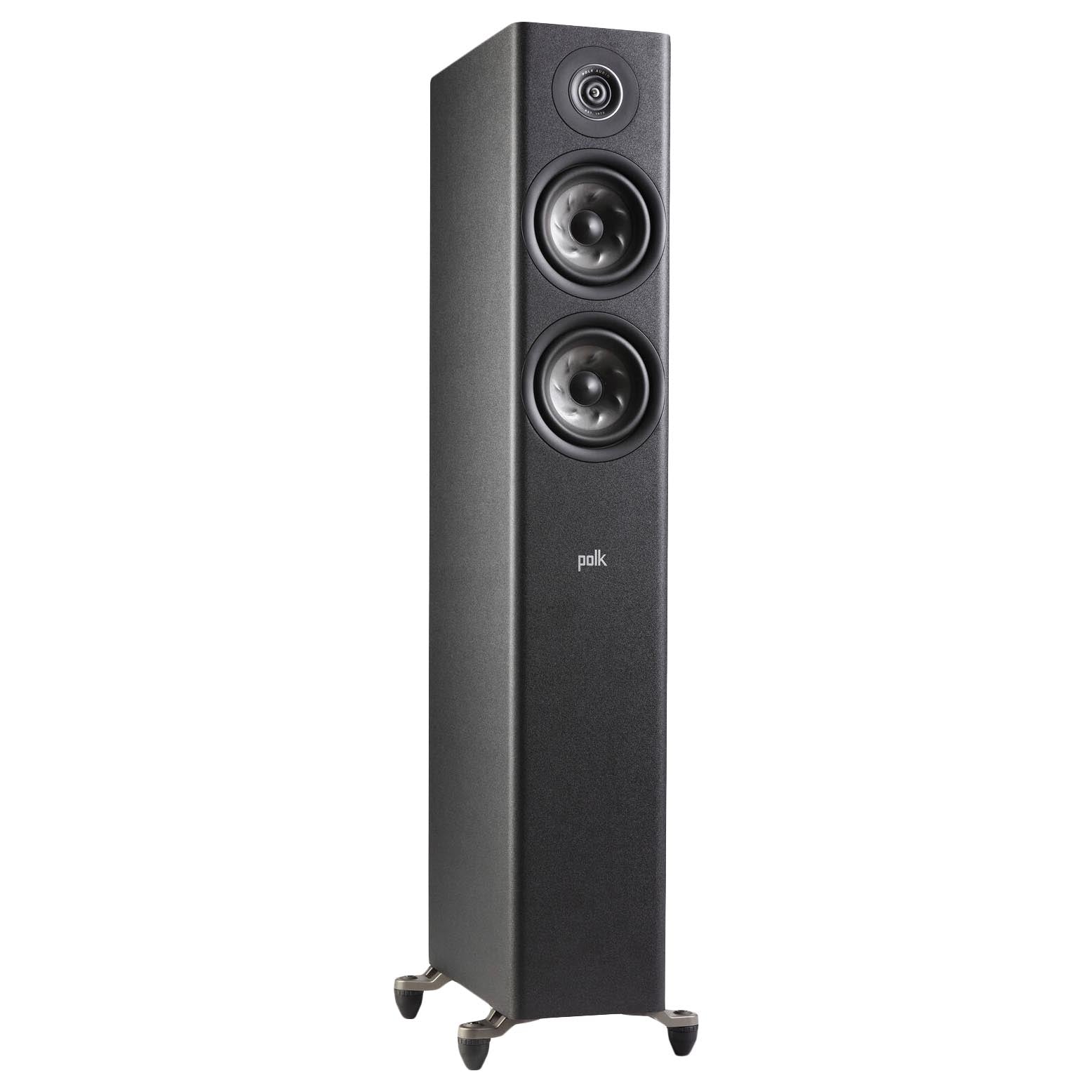 مكبرات صوت أرضية Polk Audio Reserve R500، قطعة واحدة، أسود غير لامع