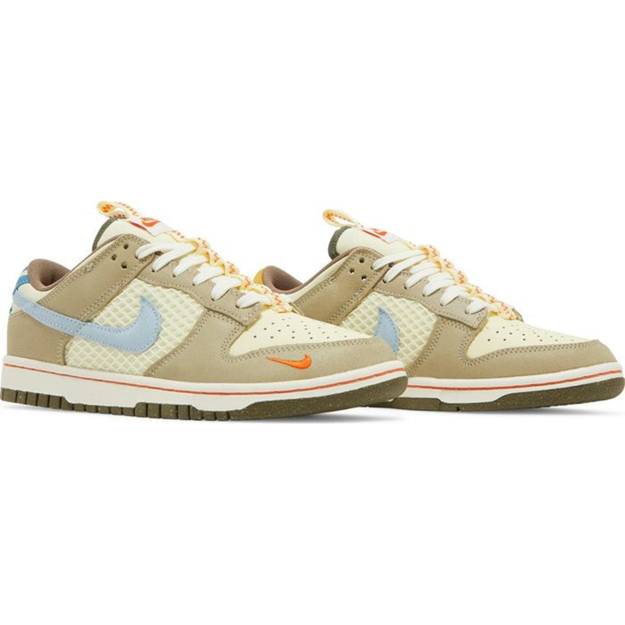 Nike Dunk Low sneakers, beige/multicolor