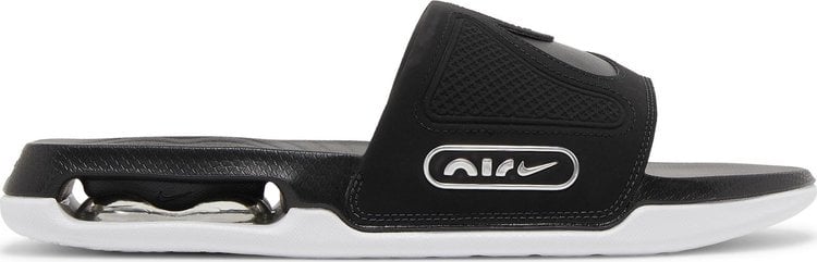 صندل Nike Air Max Cirro Slide 'Black Metallic Silver' باللون الأسود