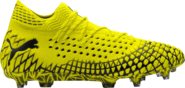 Puma Future 4.1 Netfit FG AG Rush Pack Boots, Yellow