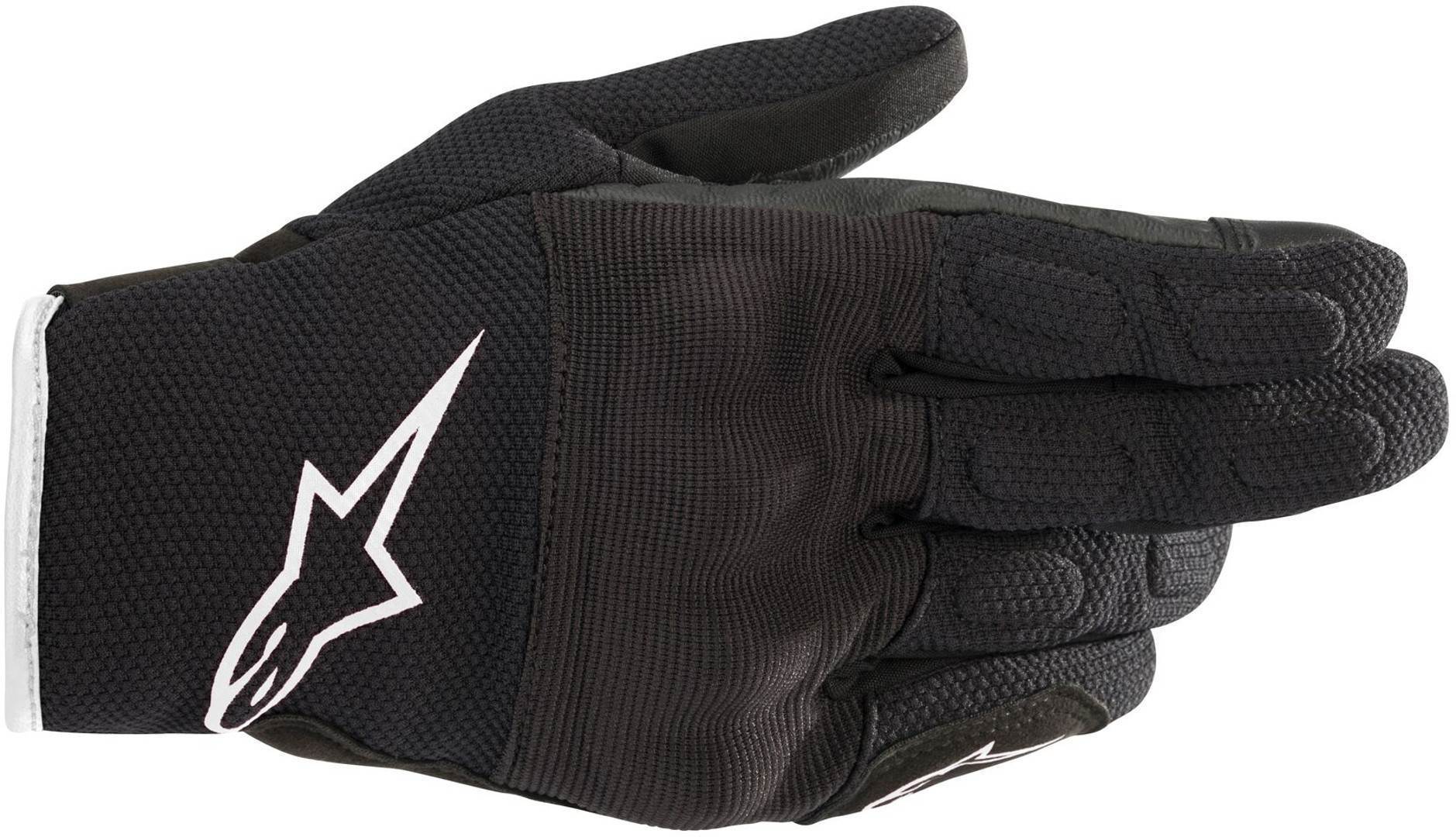 قفازات Alpinestars Stella S Max Drystar النسائية المقاومة للماء للدراجات النارية باللونين الأسود والأبيض