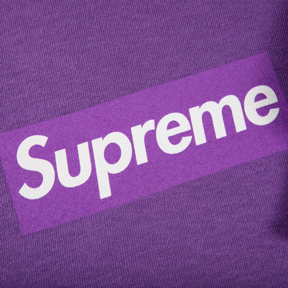 شعار Supreme Box بأكمام طويلة، أرجواني