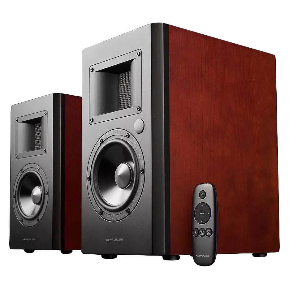 Bookshelf speakers Airpulse A200, 2 pcs, cherry red