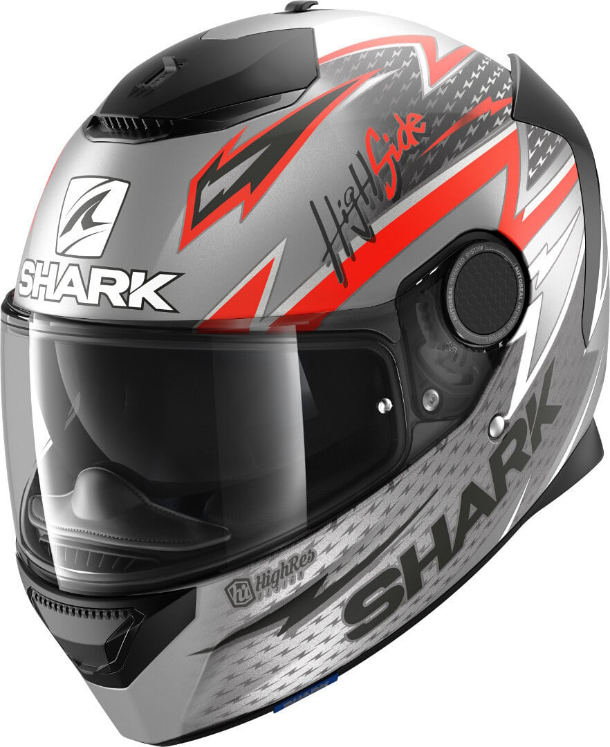 Shark Spartan Adrian Parassol Mat Helmet, anthracite/red