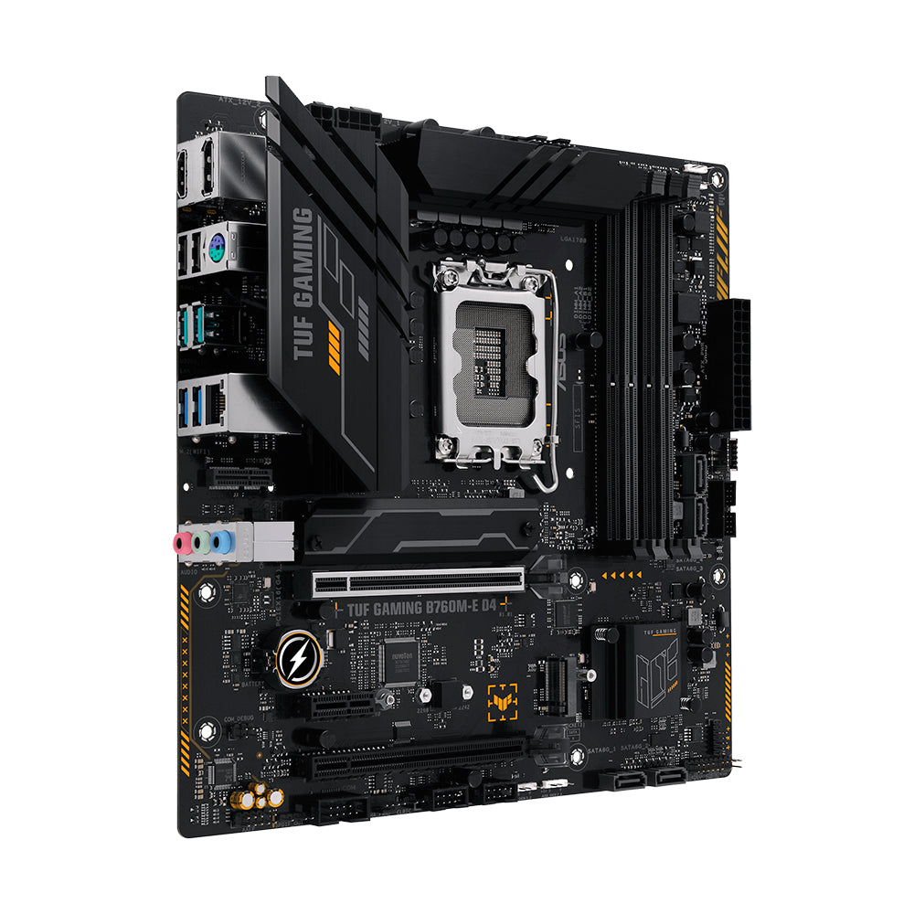 اللوحة الأم Asus TUF GAMING B760M E D4، LGA1700، DDR4