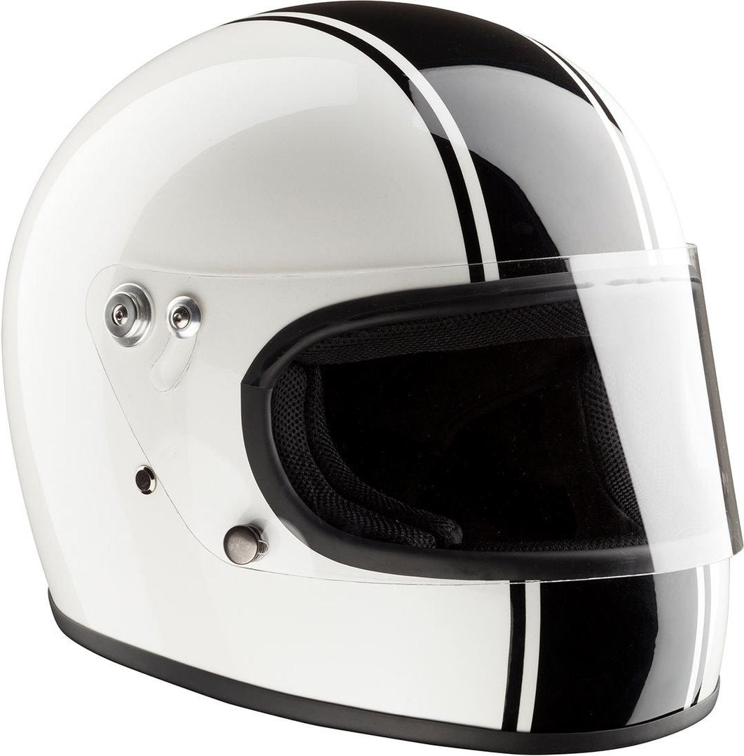 Motorcycle helmet Bandit Integral ECE, white/black