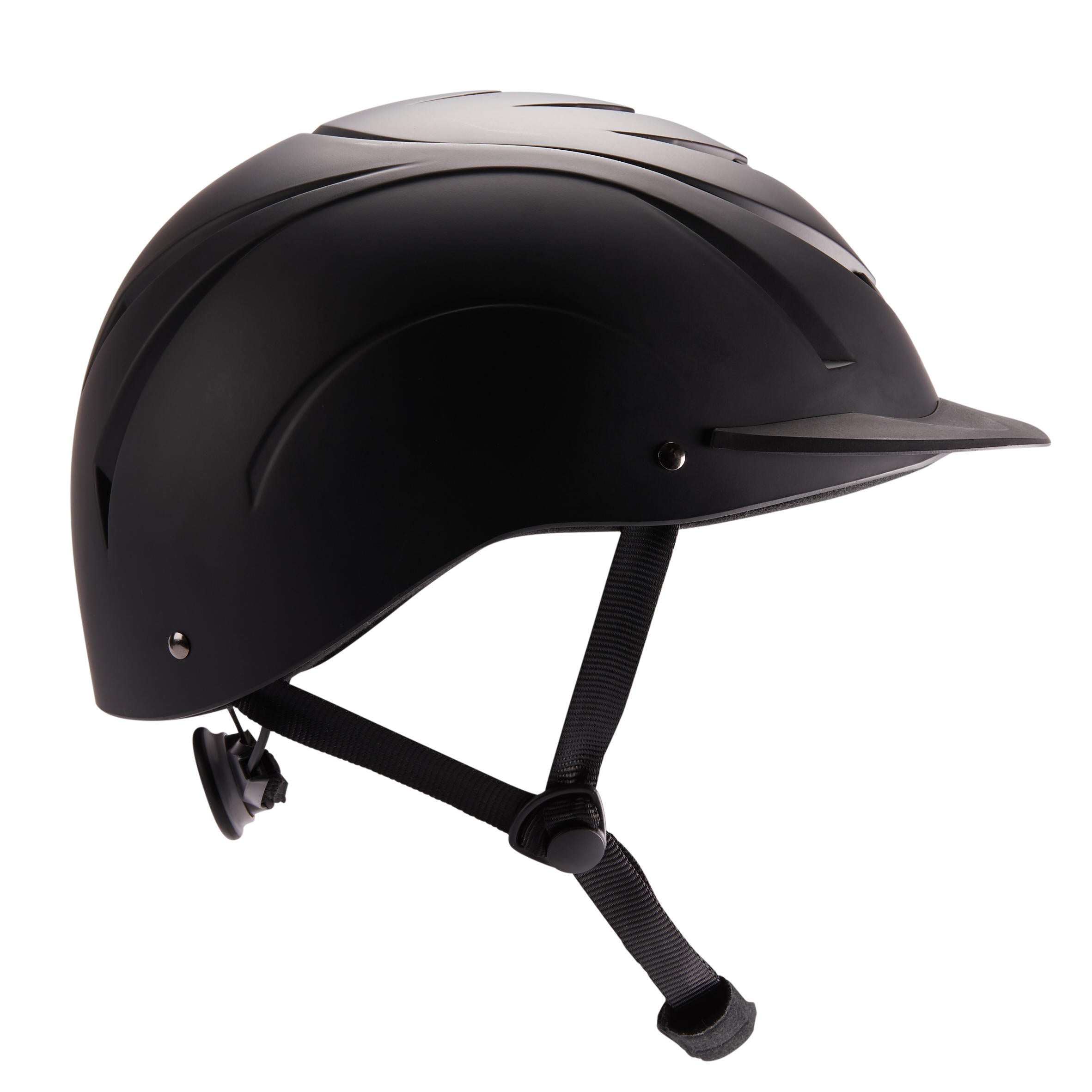 Adjustable helmet Fouganza 500 for riding, black