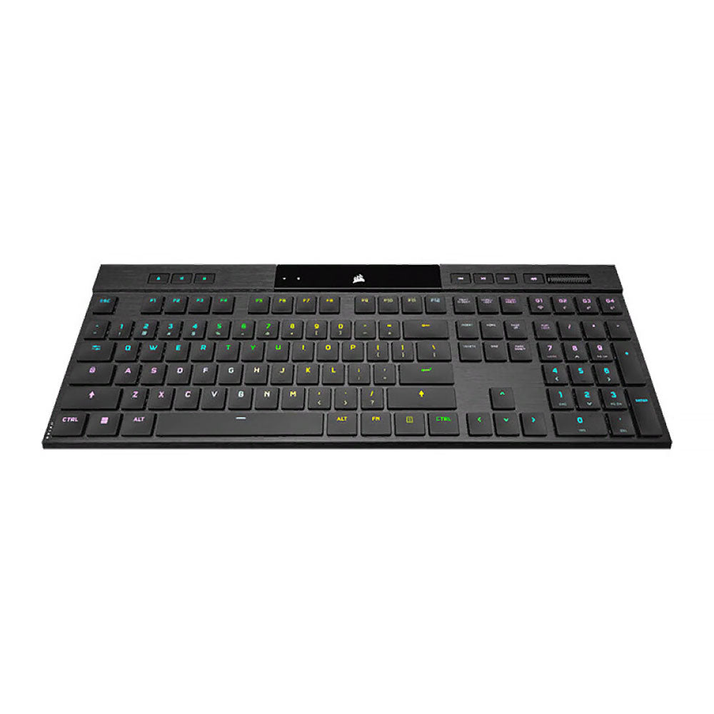 لوحة مفاتيح الألعاب Corsair K100 RGB AIR، لاسلكية، ميكانيكية، CHERRY MX Ultra Low Profile باللون الأسود