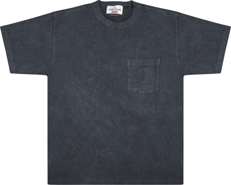 Supreme x Stone Island Pocket T-Shirt 'Black'