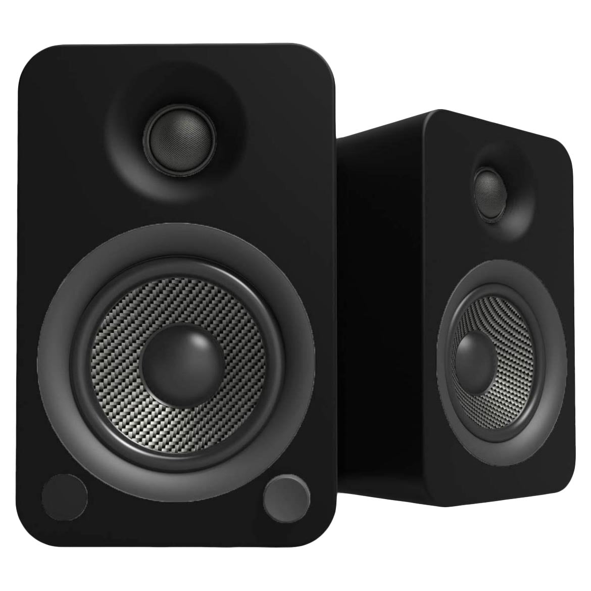 Bookshelf speakers Kanto YU4 with stands SP26PLW, 2 pcs, matte black/white