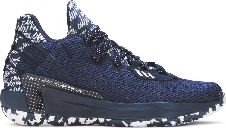 Adidas Dame 7 'I Am My Own Fan - Collegiate Navy' Sneakers, Blue