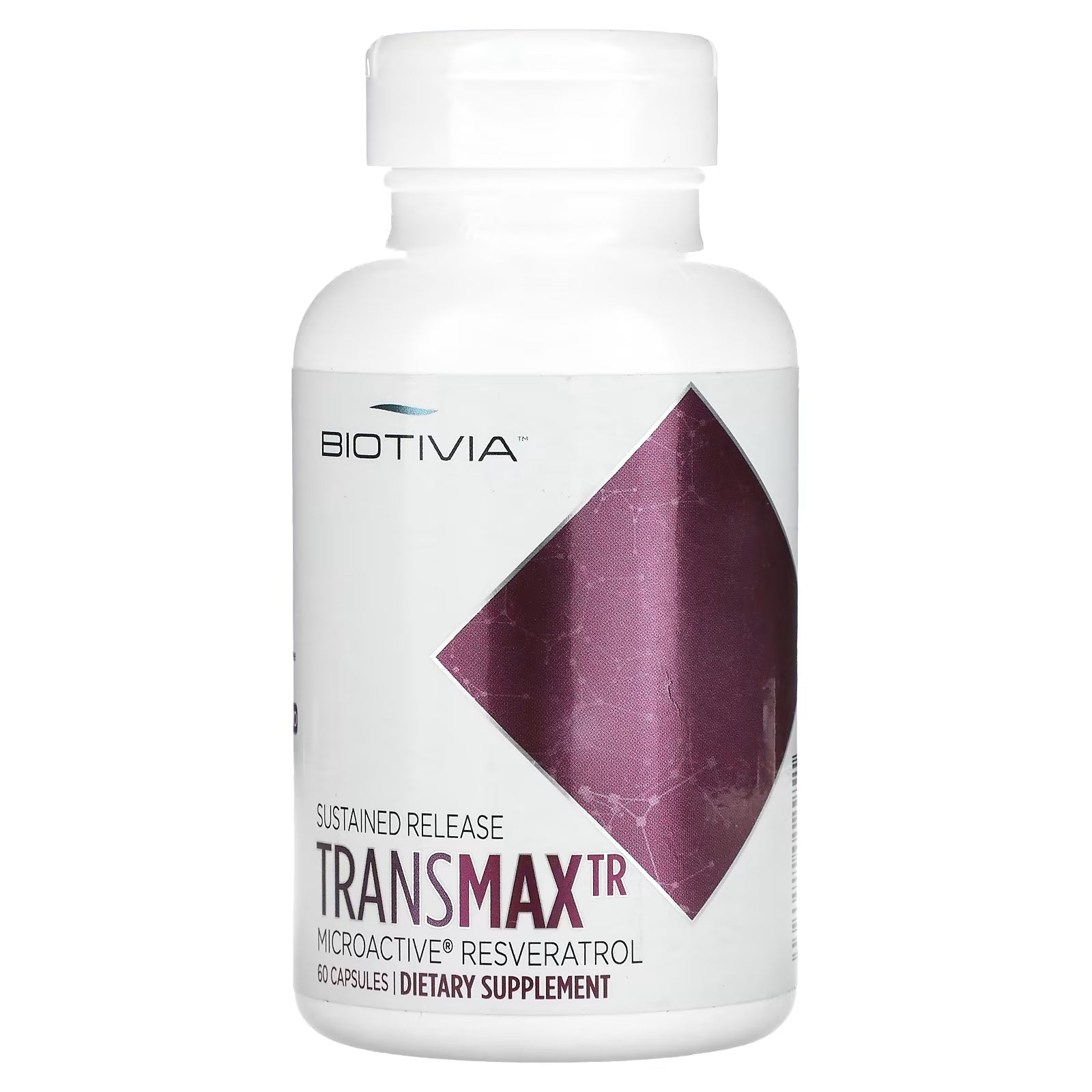 Dietary Supplement Biotivia TransmaxTR MicroActive-Resveratrol, 60 capsules