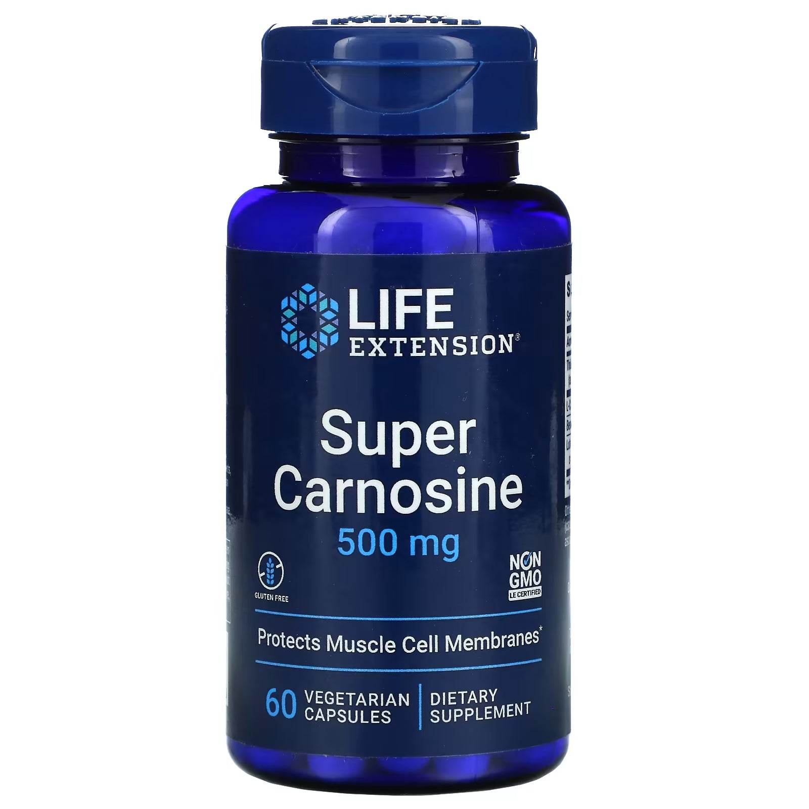 Life Extension Super Carnosine 500 mg, 60 Vegetarian Capsules