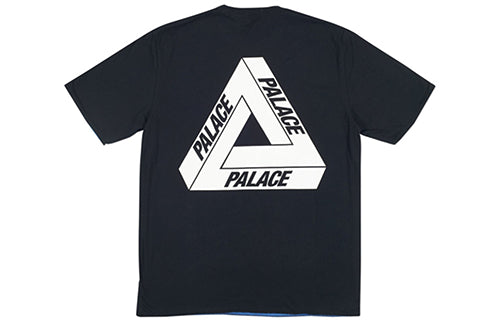 T-Shirt PALACE Reverso T-Shirt Black Purple Logo Printing Short Sleeve Unisex 'Black Blue', Black