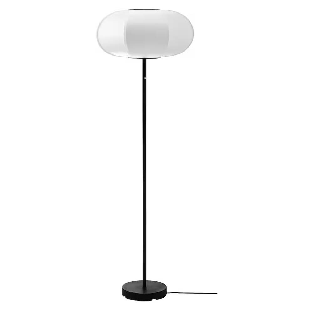 Ikea Byggkorn floor lamp, black/white