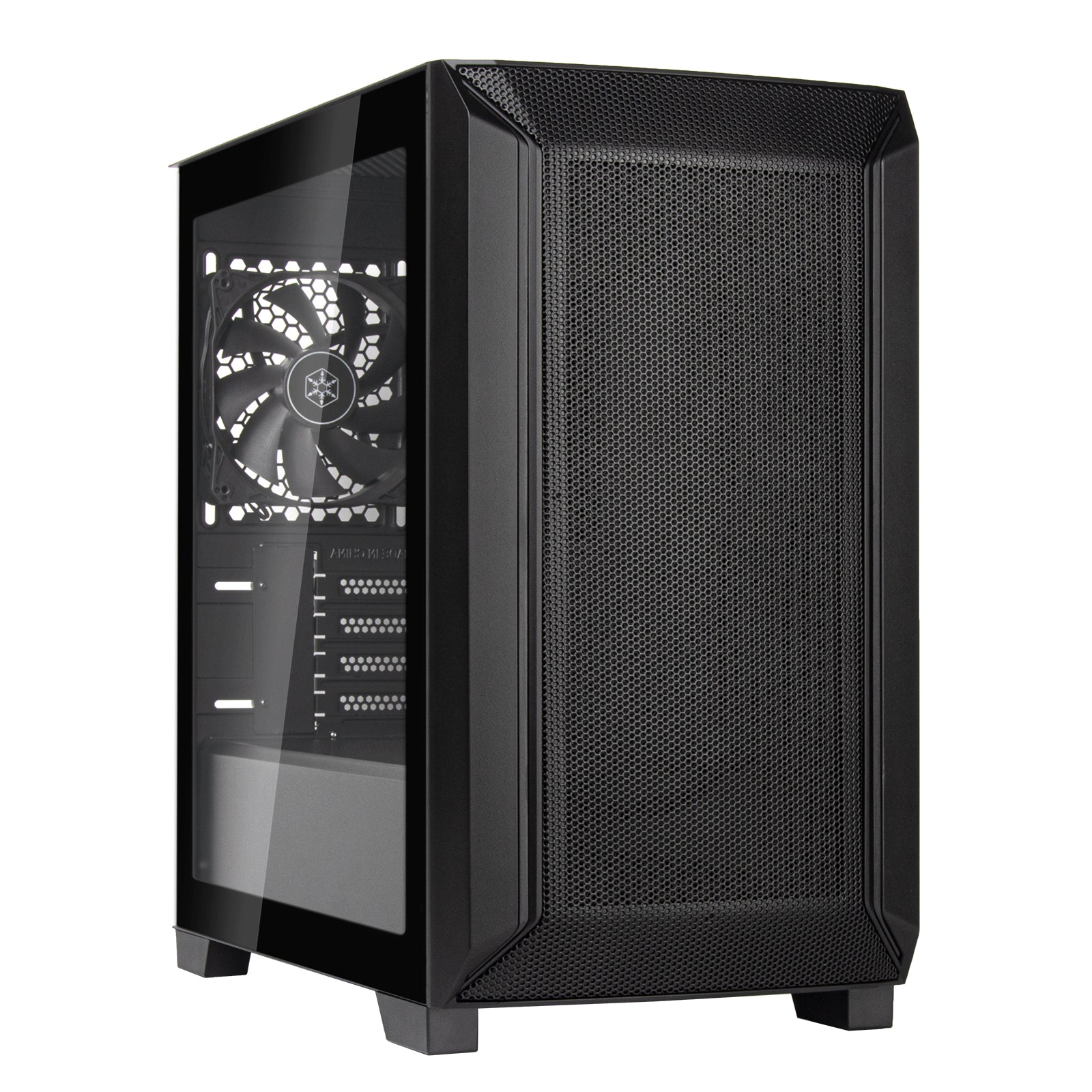 حافظة SilverStone FARA 312، Mini Tower، SST-FA312-BG، باللون الأسود