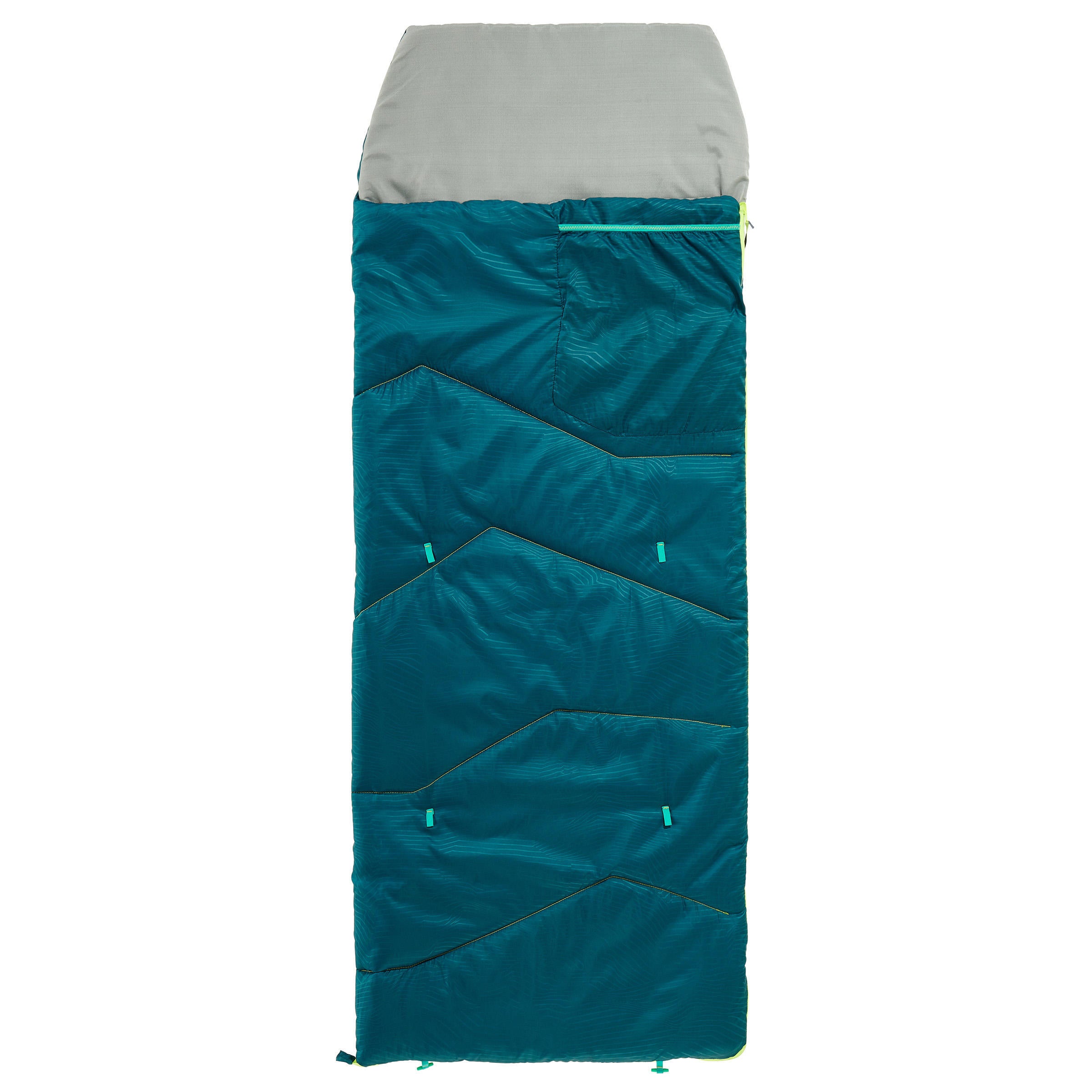 Children's sleeping bag Quechua MH100 for hiking, green