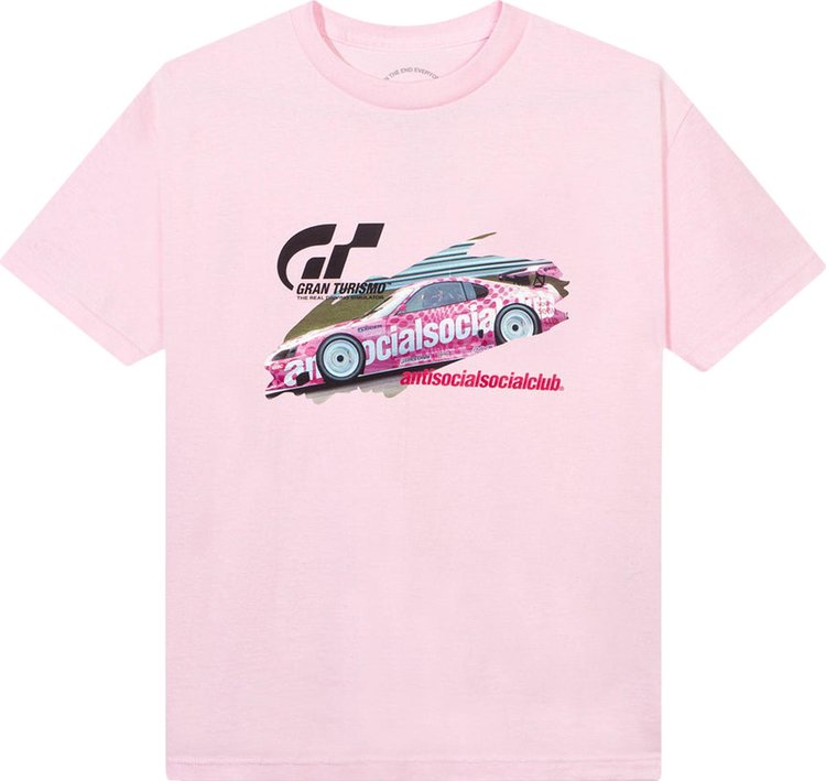 Anti Social Social Club x Gran Turismo GT500 Tee 'Pink', pink