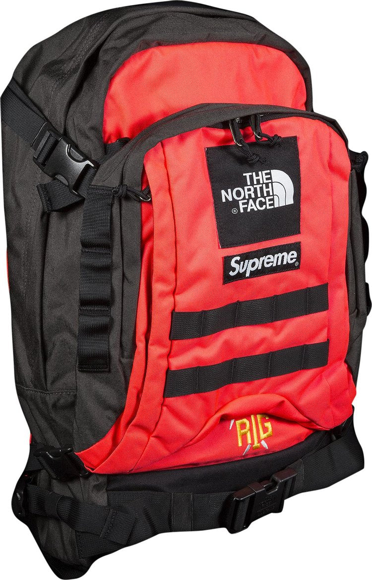 حقيبة ظهر Supreme x The North Face RTG باللون الأحمر الفاتح، أحمر