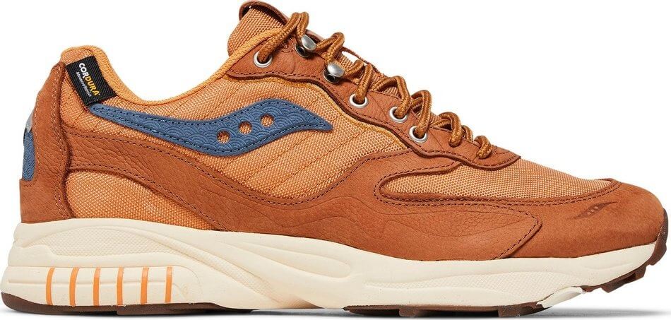 Saucony 3D Grid Hurricane Endless Knot sneakers, brown