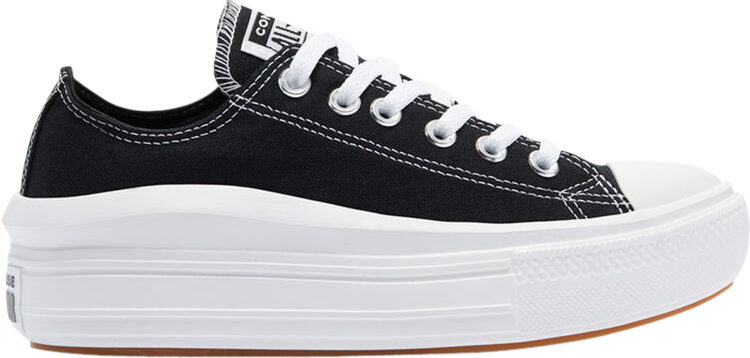 Converse Wmns Chuck Taylor All Star Move Low Black Sneakers, black