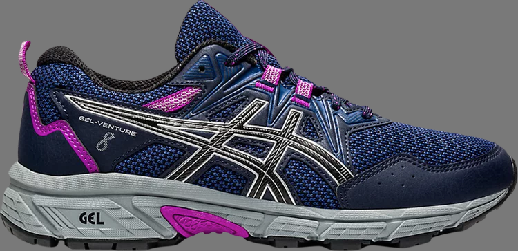 حذاء رياضي wmns gel venture 8 'midnight orchid' من Asics، باللون الأزرق