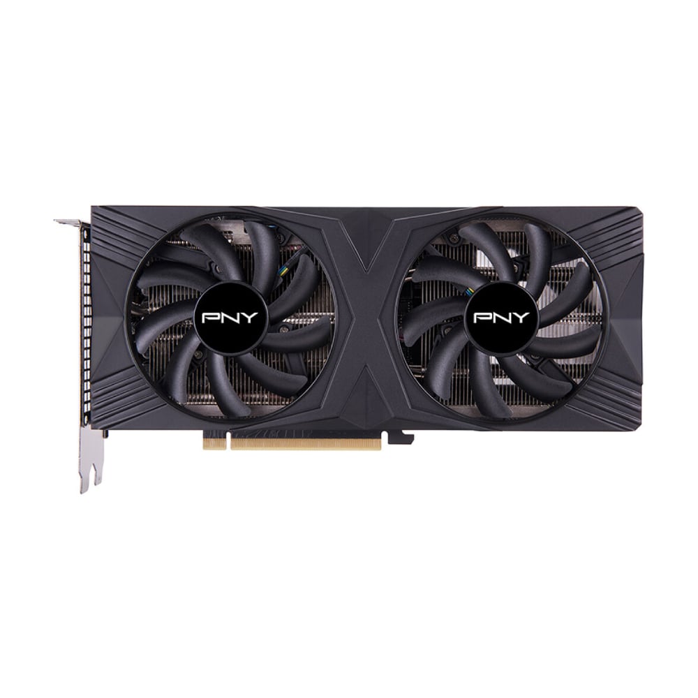 بطاقة فيديو مزدوجة PNY GeForce RTX 4070 12GB VERTO Dual Fan، 12 جيجابايت، أسود