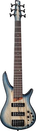 Ibanez SR606E Bass Guitar Cosmic Blue Starburst Flat SR606E CTF