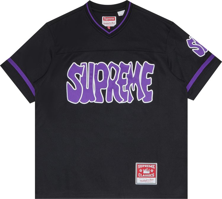 Supreme x Mitchell & Ness Football Jersey 'Black'