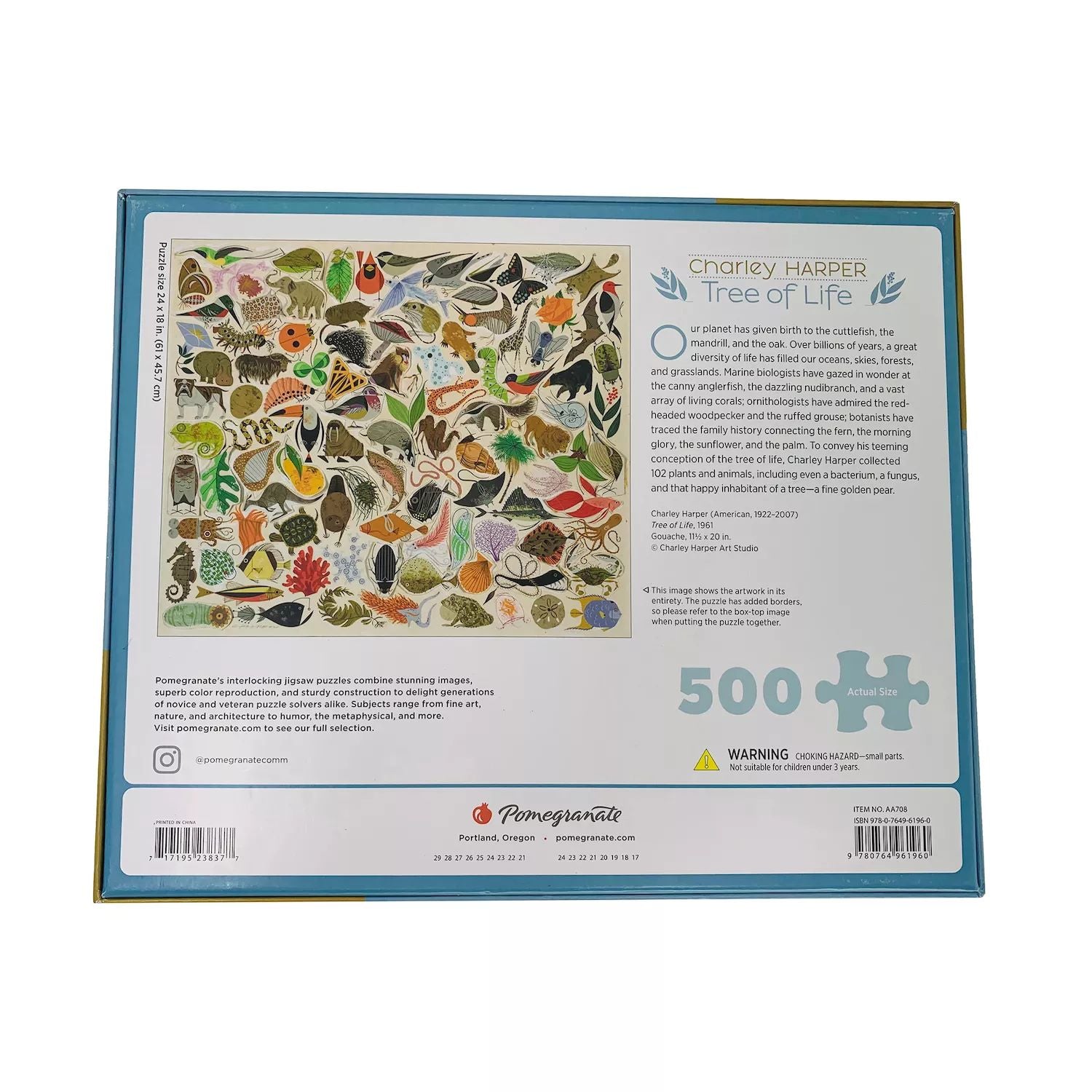 Charlie Harper's Tree of Life 500 piece puzzle "Pomegranate" Pomegranate