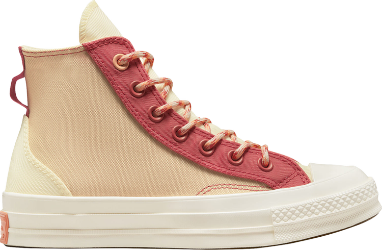 Converse Chuck 70 High Colorblock Overlay Sneakers - Rhubarb Pie, Brown