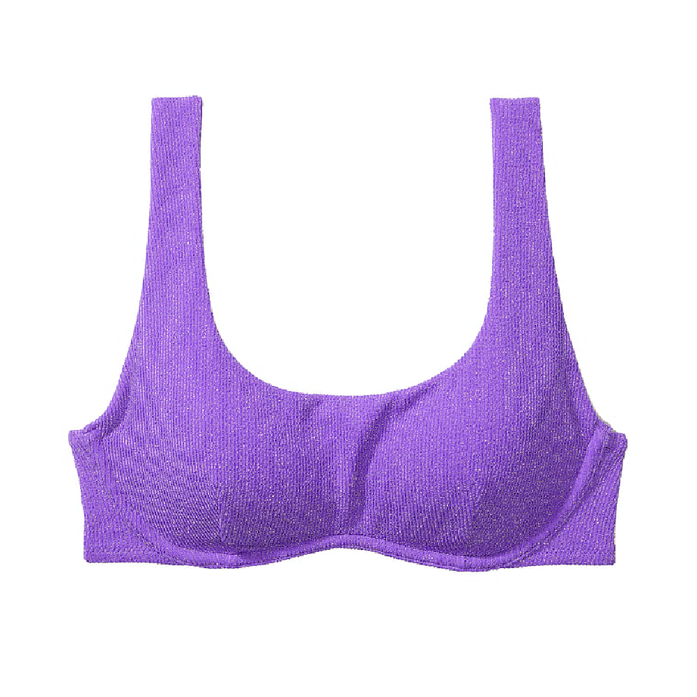 Victoria's Secret Pink The Wave bikini top, purple