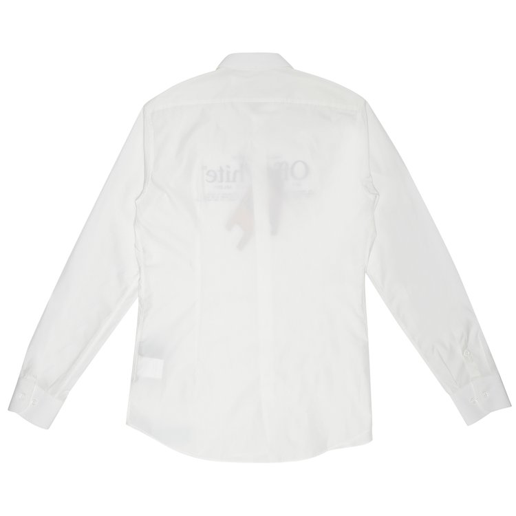 Off-White Pascal Wet Floor Print Shirt 'White/Yellow', white