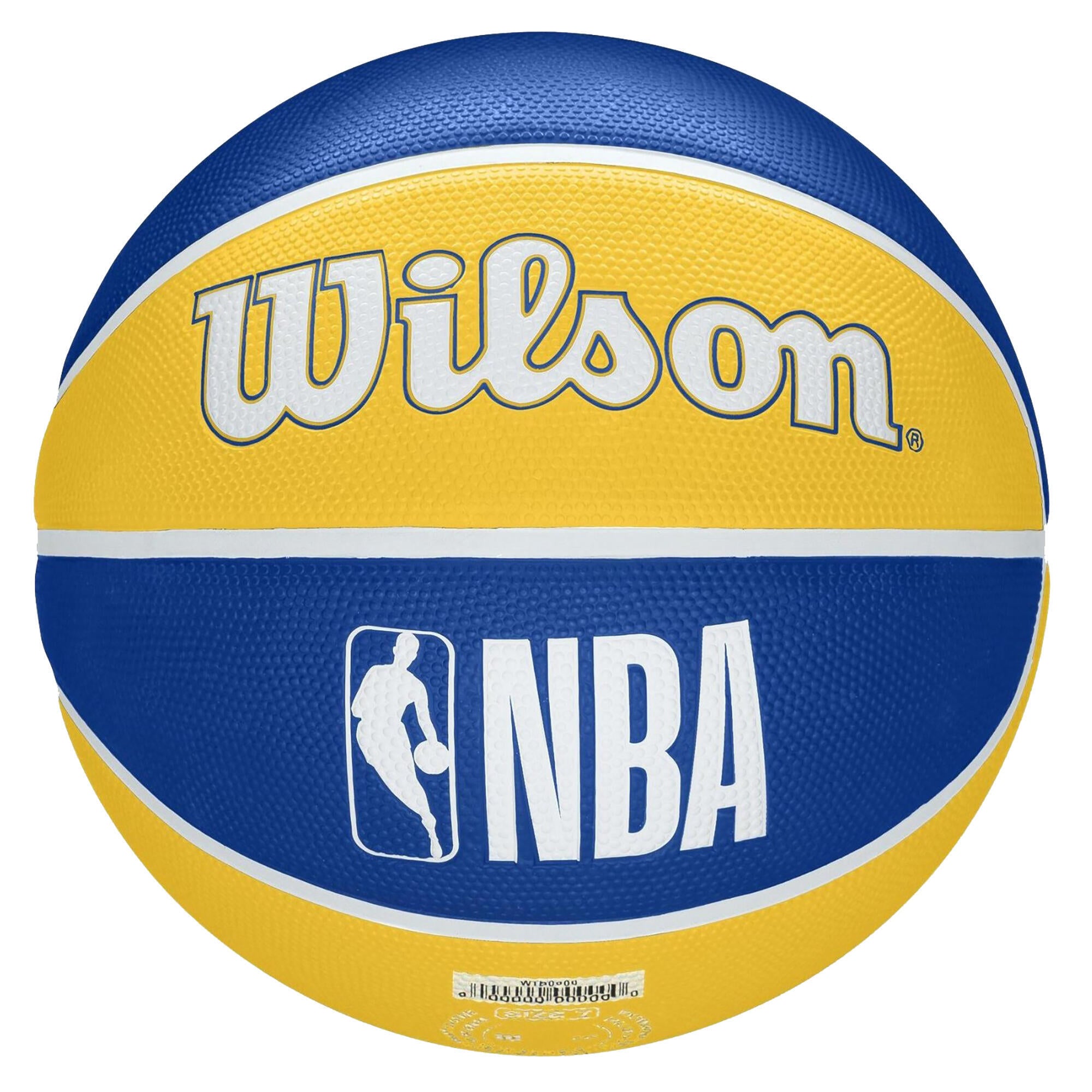 Wilson Team Tribute Warriors NBA Basketball Size 7 Blue-Yellow