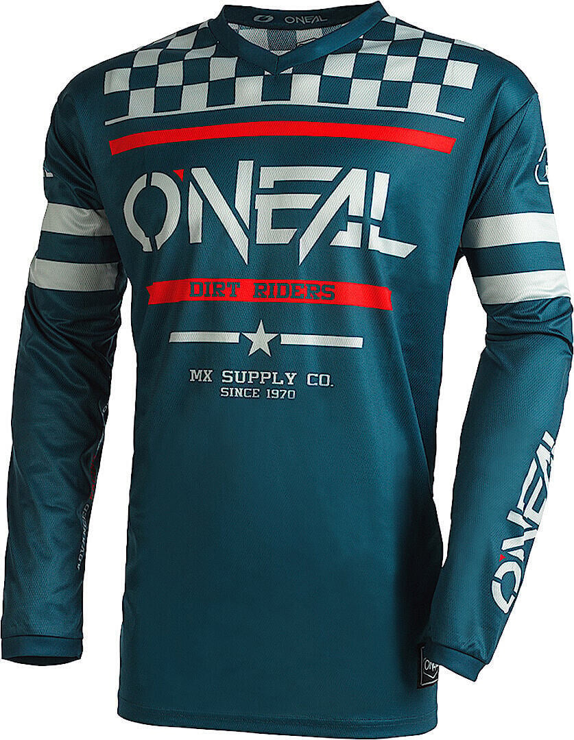 Oneal Element Squadron V.22 motocross jersey, blue/red