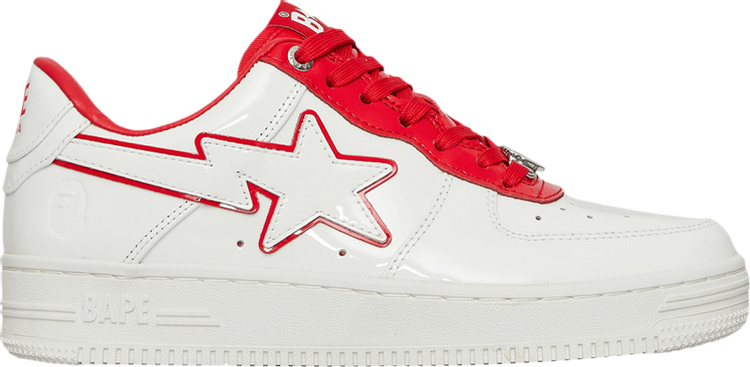 Sneakers Wmns Bapesta #8 M1 White Red, white