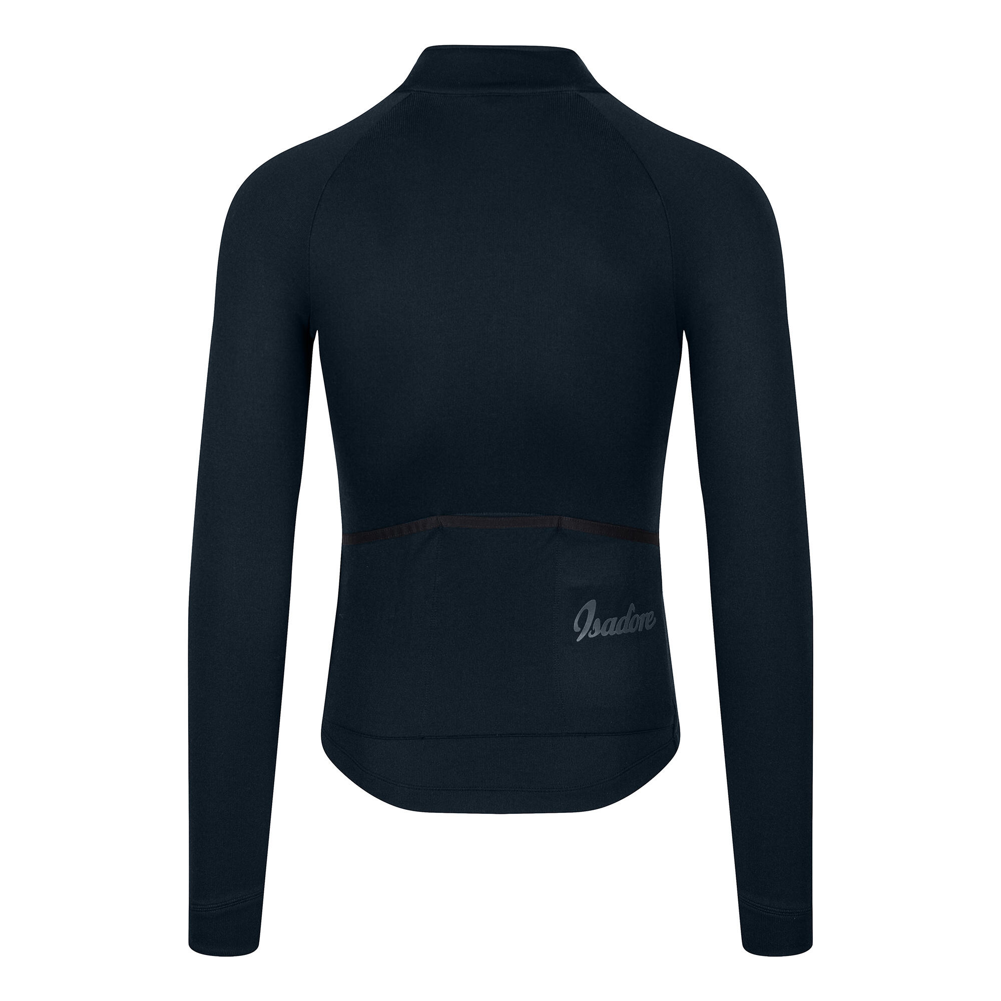 ISADORE Signature Thermal Long Sleeve Anthracite Cycling Jersey black