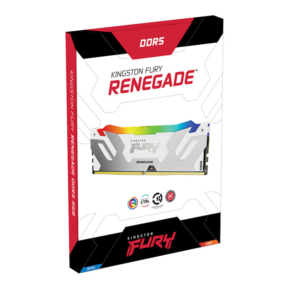 ذاكرة الوصول العشوائي Kingston Fury Renegade، 32 جيجابايت DDR5 (2x16 جيجابايت)، 6000 ميجا هرتز، KF560C32RWAK2-32