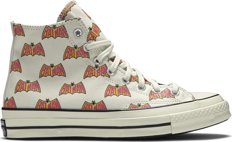 Converse Batman x Chuck 70 High 80th Anniversary Sneakers - White, Multicolor