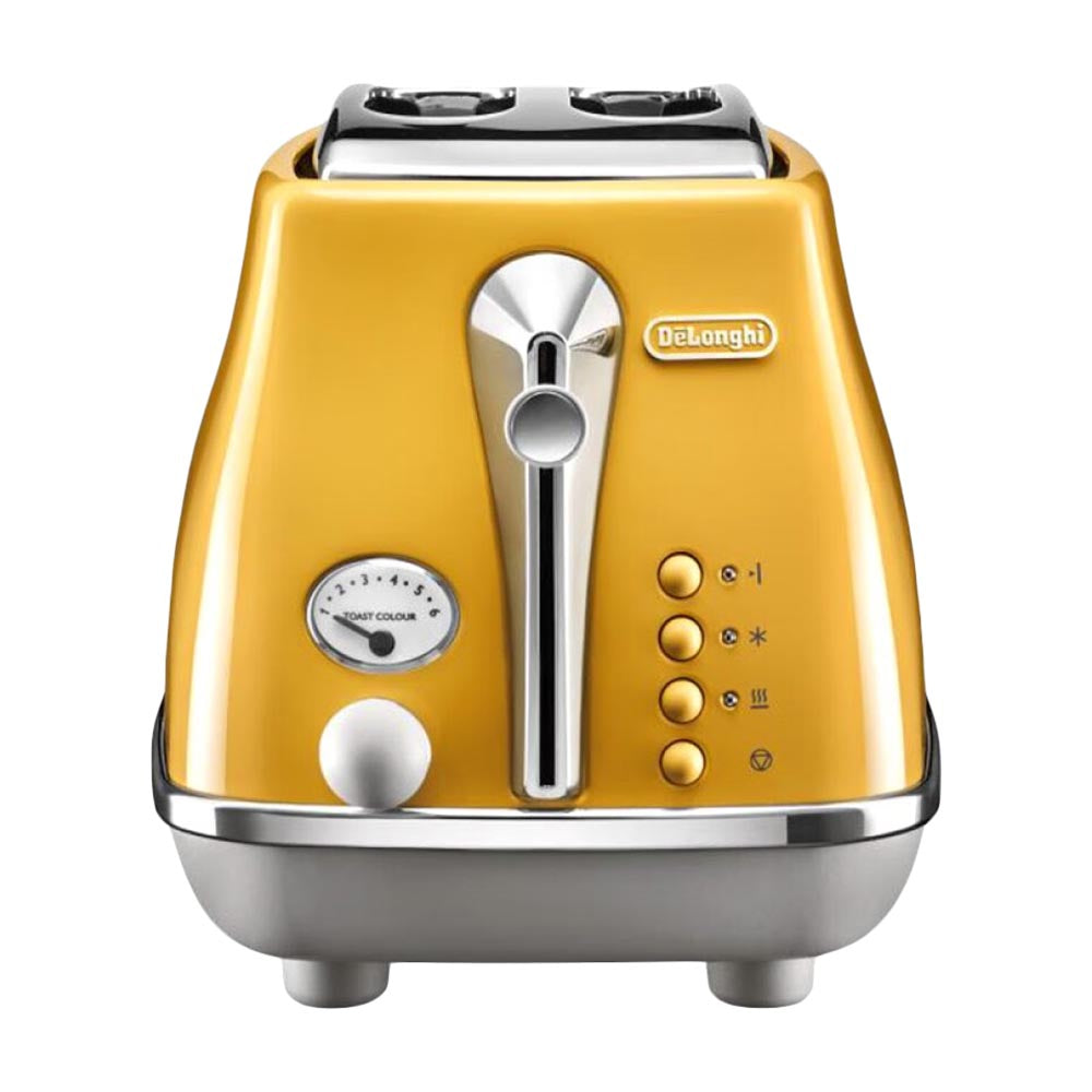 محمصة الخبز DeLonghi Icona Capitals CTOC2003، باللون الأصفر