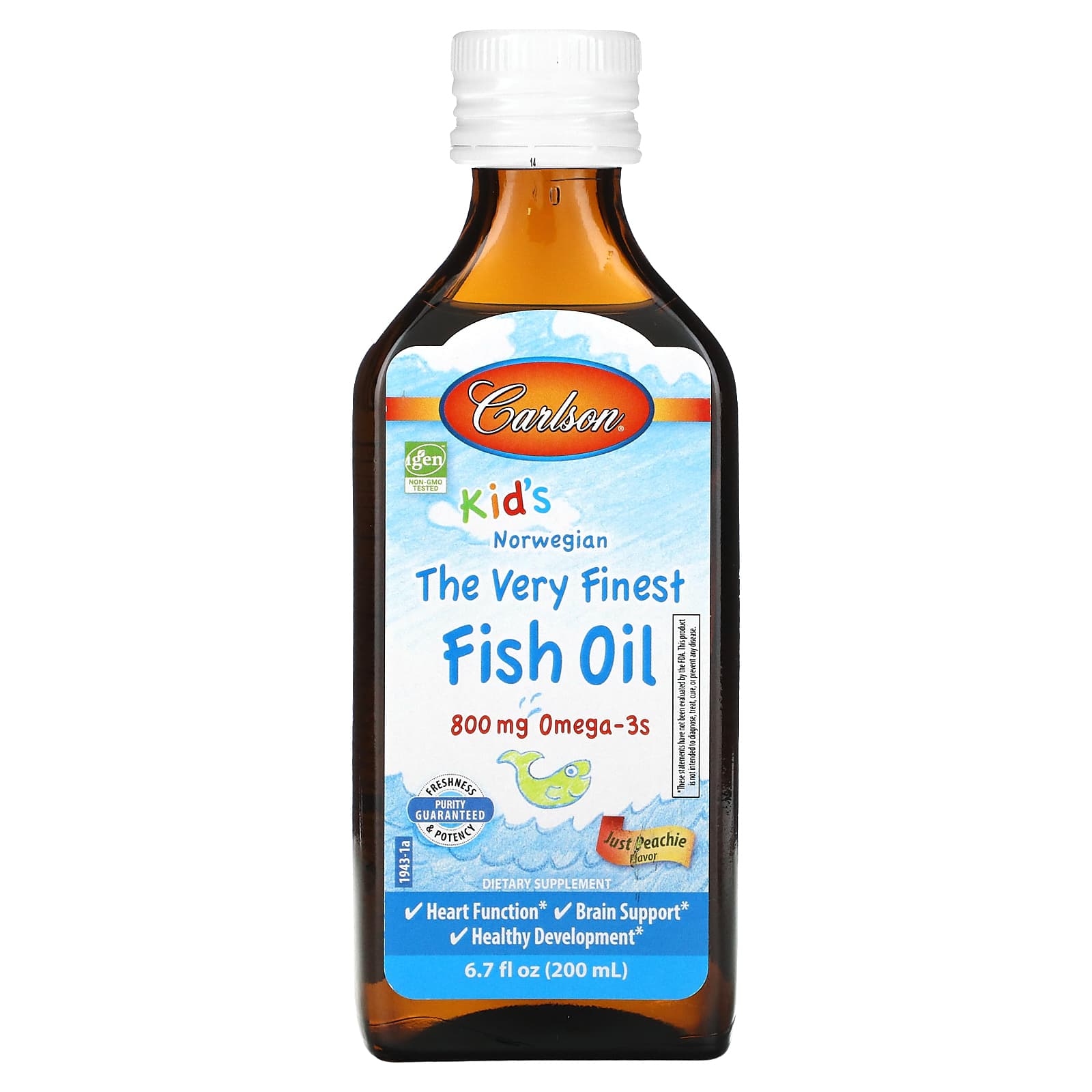 Carlson Just Peachie Fish Oil, 200 ml